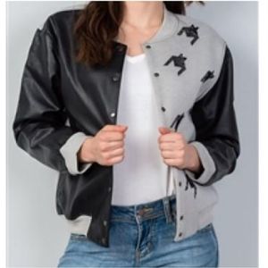 New Color Block Bomber Jacket